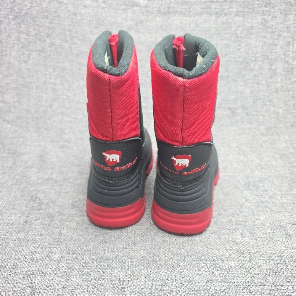 Arctic Shield Red And Black Boys Size 9 Boots Good Condition Pre-owned